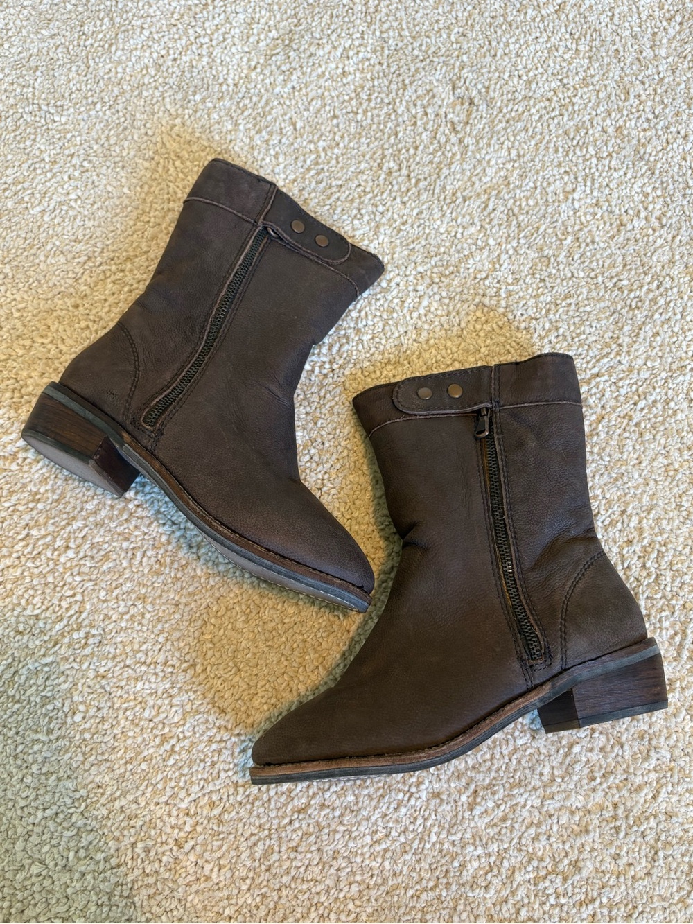 Joes Jeans Groovy Leather Shearling Boots